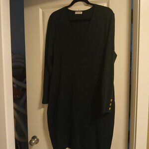 Hunter Green Longsleeve Knit Dress